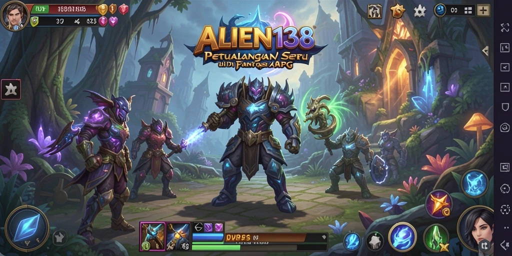 Gameplay seru dengan pertempuran epik di dunia fantasi.