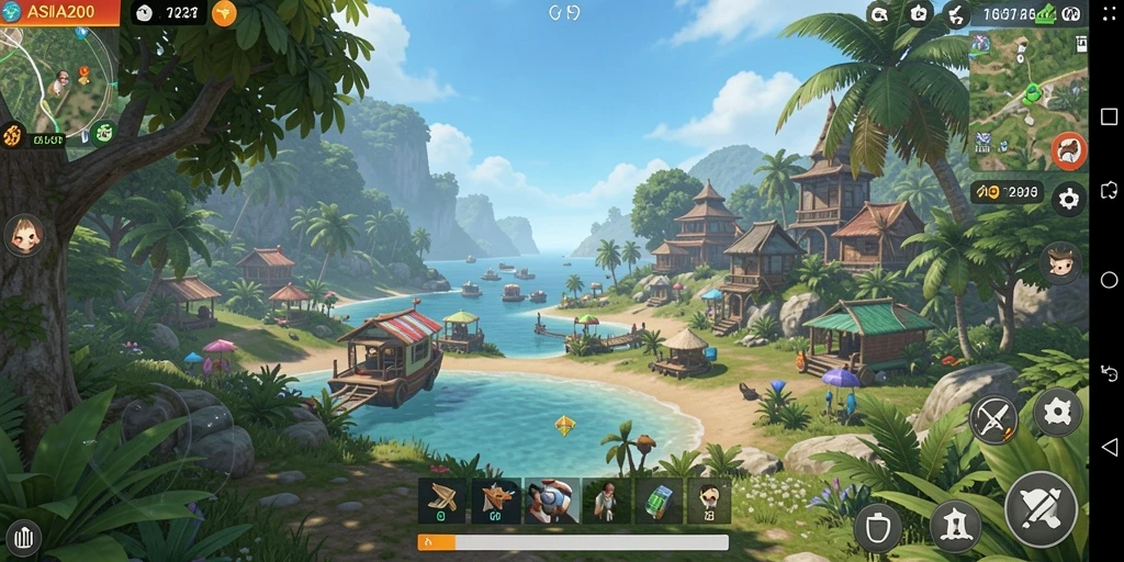 Tampilan gameplay ASIA200 yang memukau dalam dunia Open World.