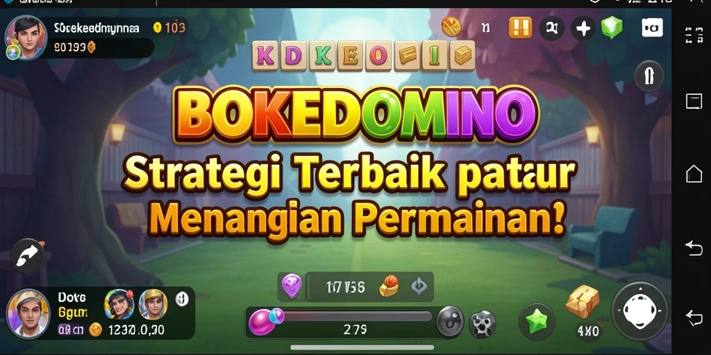 Tampilan permainan BOKEDOMINO yang strategis dan penuh tantangan.