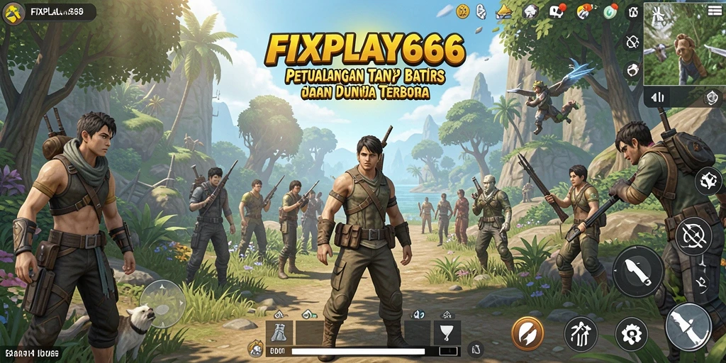Tampilan gameplay <strong>FIXPLAY666</strong> yang menakjubkan di dunia terbuka.