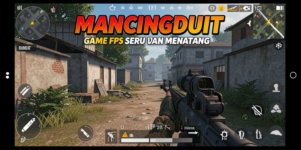 Tampilan aksi mendebarkan dalam gameplay MANCINGDUIT.