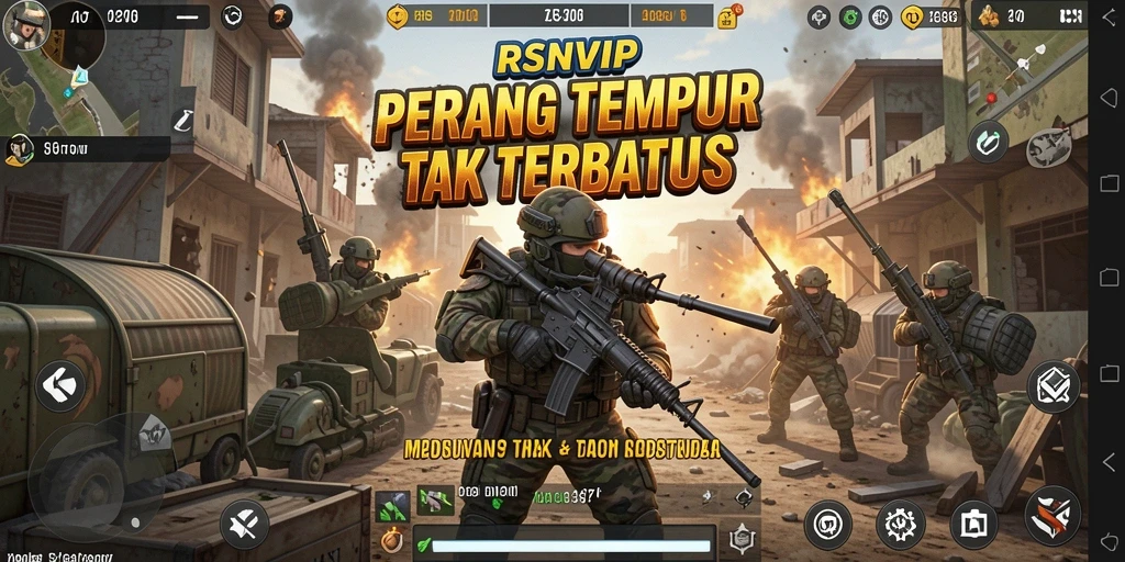 Tangkapan layar gameplay RSNVIP yang dinamis dan mendebarkan.