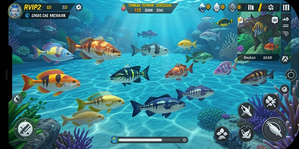 Screenshot gameplay Tembak Ikan yang seru dan menarik.