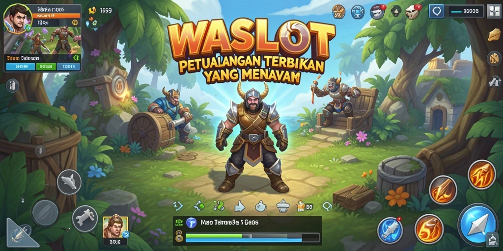 Screenshot gameplay WASLOT dengan petualangan luas dan grafis menakjubkan.